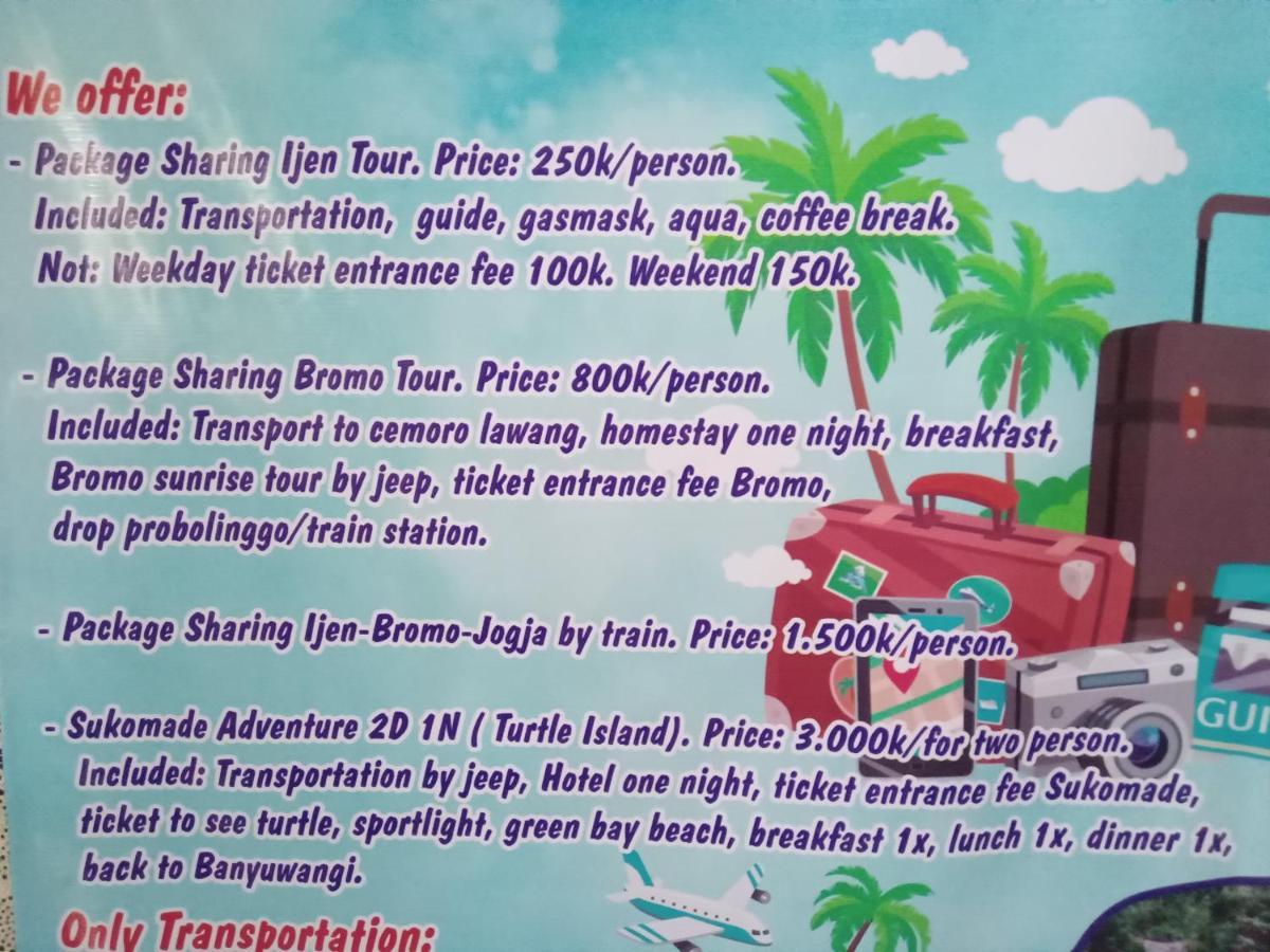 Dannu'S Homestay Ijen And Bromo Tour Banyuwangi  Dış mekan fotoğraf